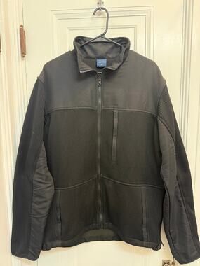 Propper Full Zip Tech Sweater Men's Large Long Black Tactical Fleece Jacket